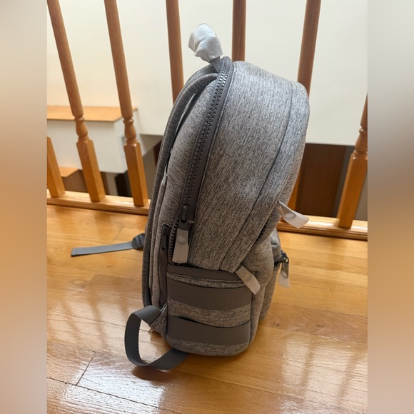 Dagne Dover Dakota Large Neoprene Backpack Heather Grey NWT Laptop Travel Bag - Picture 10 of 12